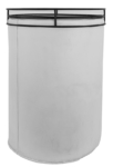 Axis Tall Cylinder With Tray White