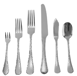 Hammered Stainless Flatware