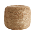 Natural Braided Pouf